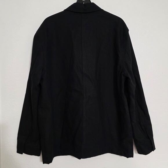 Zara Origins The Arrival Of Spring Denim Snap Chore Coat Lined Jacket Overshirt - Picture 3 of 9